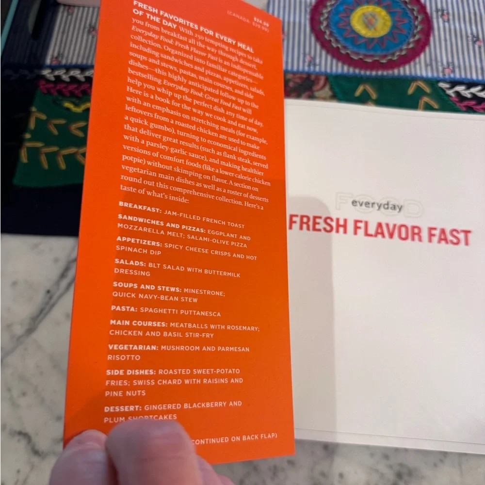 Martha Stewart’s fresh flavor fast cookbook, like new